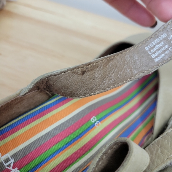 Dansko Sand Dollar Jute Mary Jane Leather Clog Size 7.5-8 Wedge Platform Comfort - Picture 15 of 15